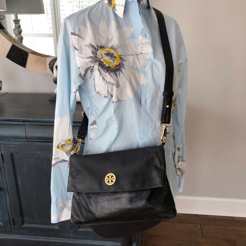 Authentic🌻Tory Burch Leather Convertible Handbag